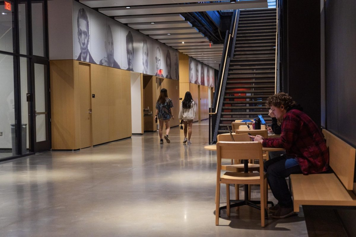 Students walk to class and study in the basement of the Campus Instructional Facility on Feb. 27. The CIF boasts five floors total.