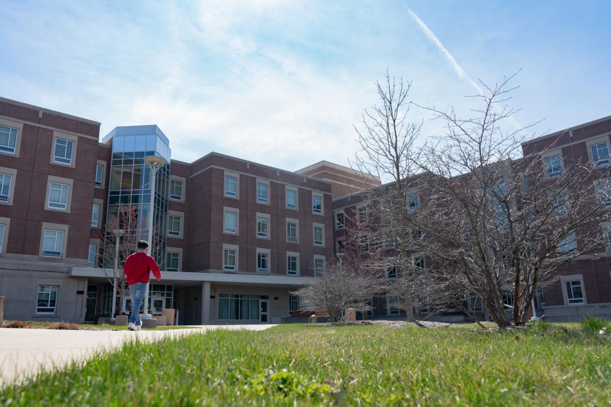 The outside of Wassaja Hall on the corner of East Gregory and South First streets on March 24.