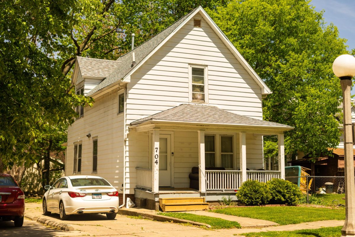 Polyvinyl and American Football House, located at 704 W. High St. in Urbana on May 5.
