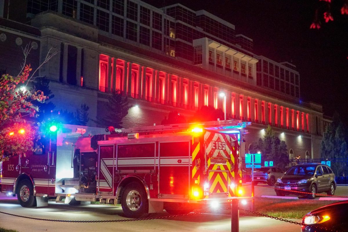 The scene of Tuesday nights fire at Memorial Stadium.