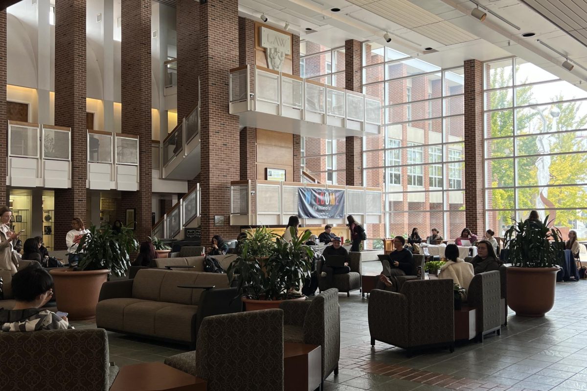 Interior lobby of the Law Building at 504 E Pennsylvania Ave on Oct. 24.