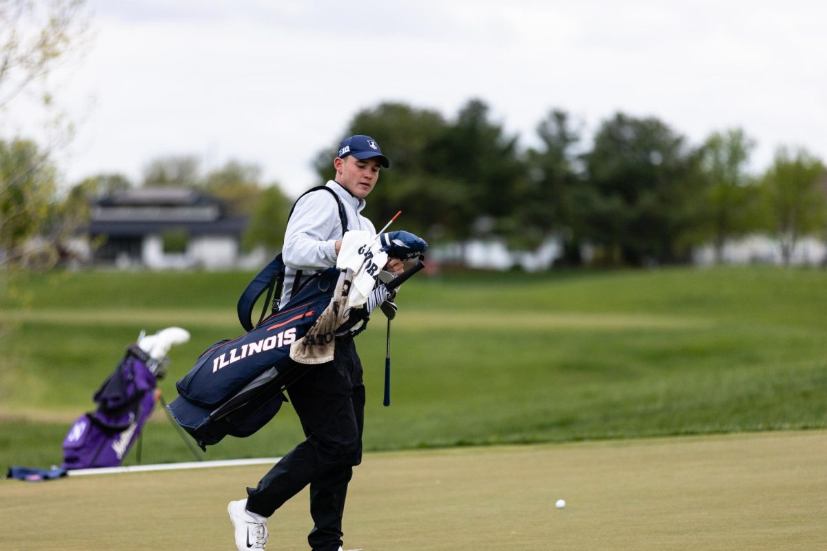 Illini competes in the 2023 Spring Collegiate during a cold windy day on Apr. 22.