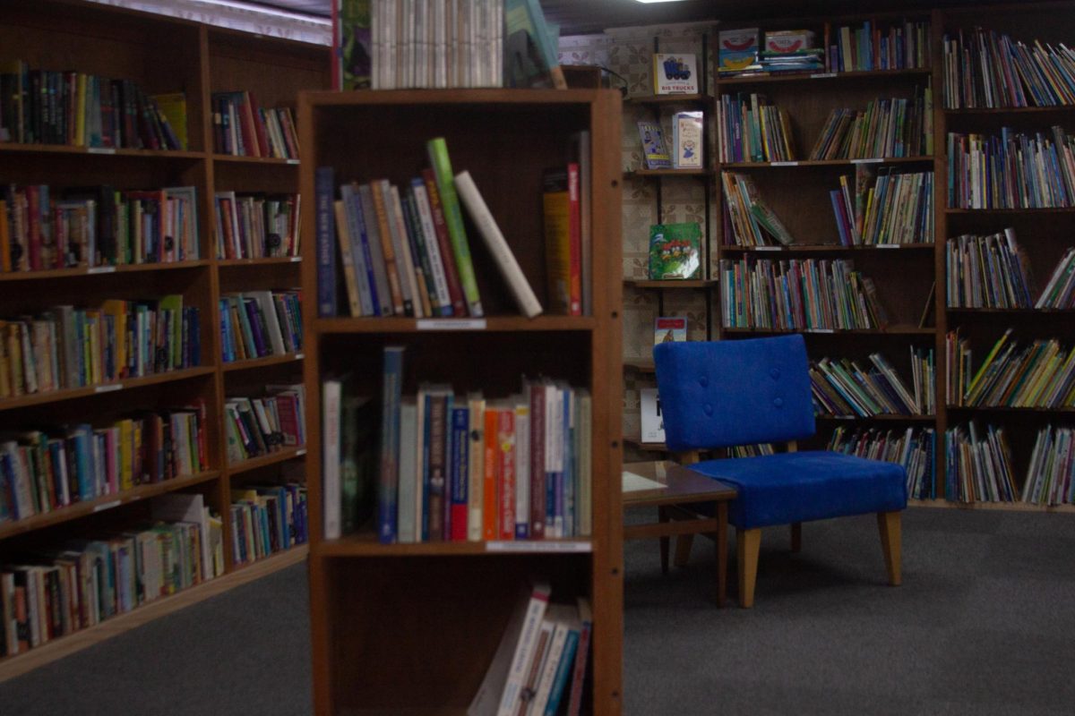 Second floor of the Jane Addams bookstore on March 2.
